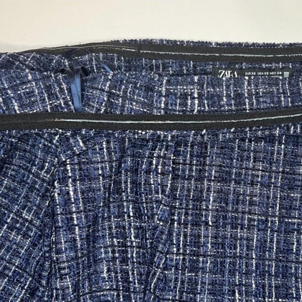 NWT ZARA Tweed Textured Off Shoulder Top Flare Sleeve 8741/257/030 Size XS - Picture 13 of 16